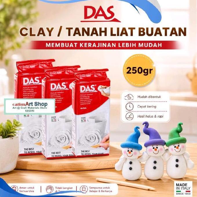 DAS Clay Putih 250gr,das clay