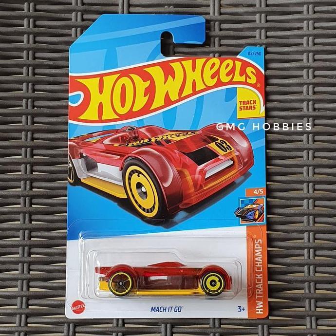 L23 Mach It Go HW Track Champs Hotwheels Hot Wheels Diecast Mobil