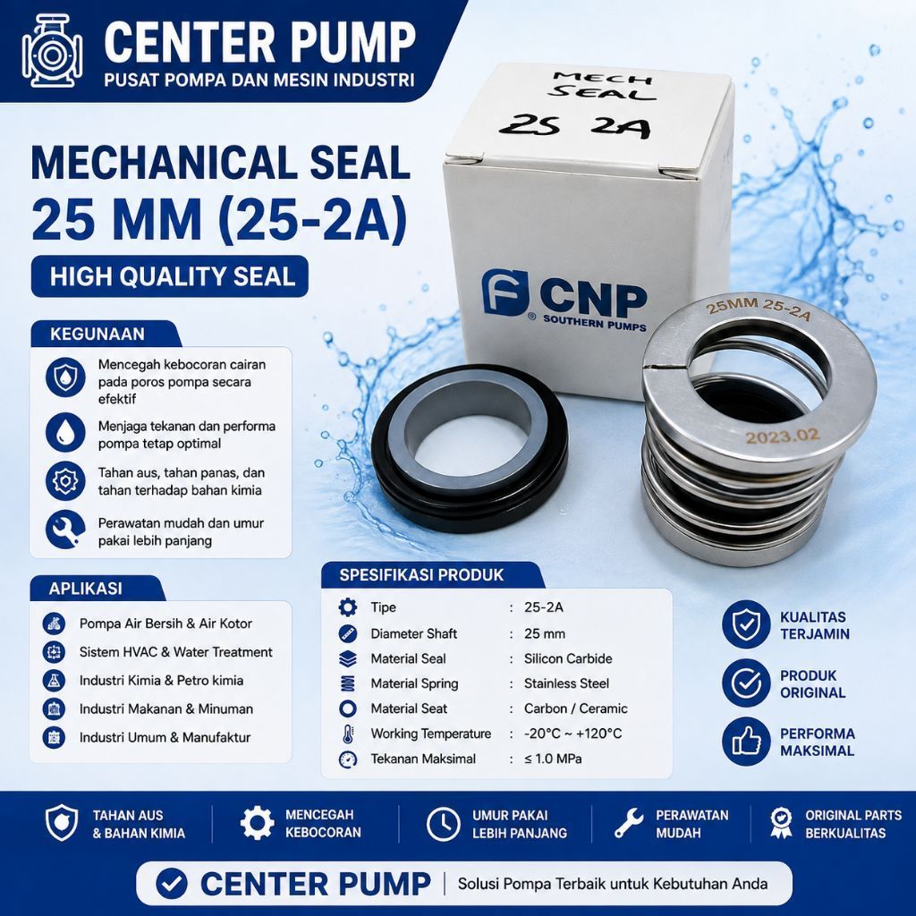 Mech Seal Pompa CNP ZS 65-50-125,4 Seal Pompa CNP ZS 65-50-125/4