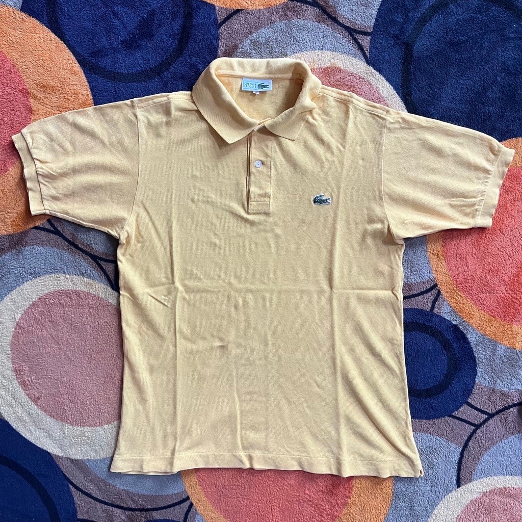 polo shirts lacoste vintage yellow