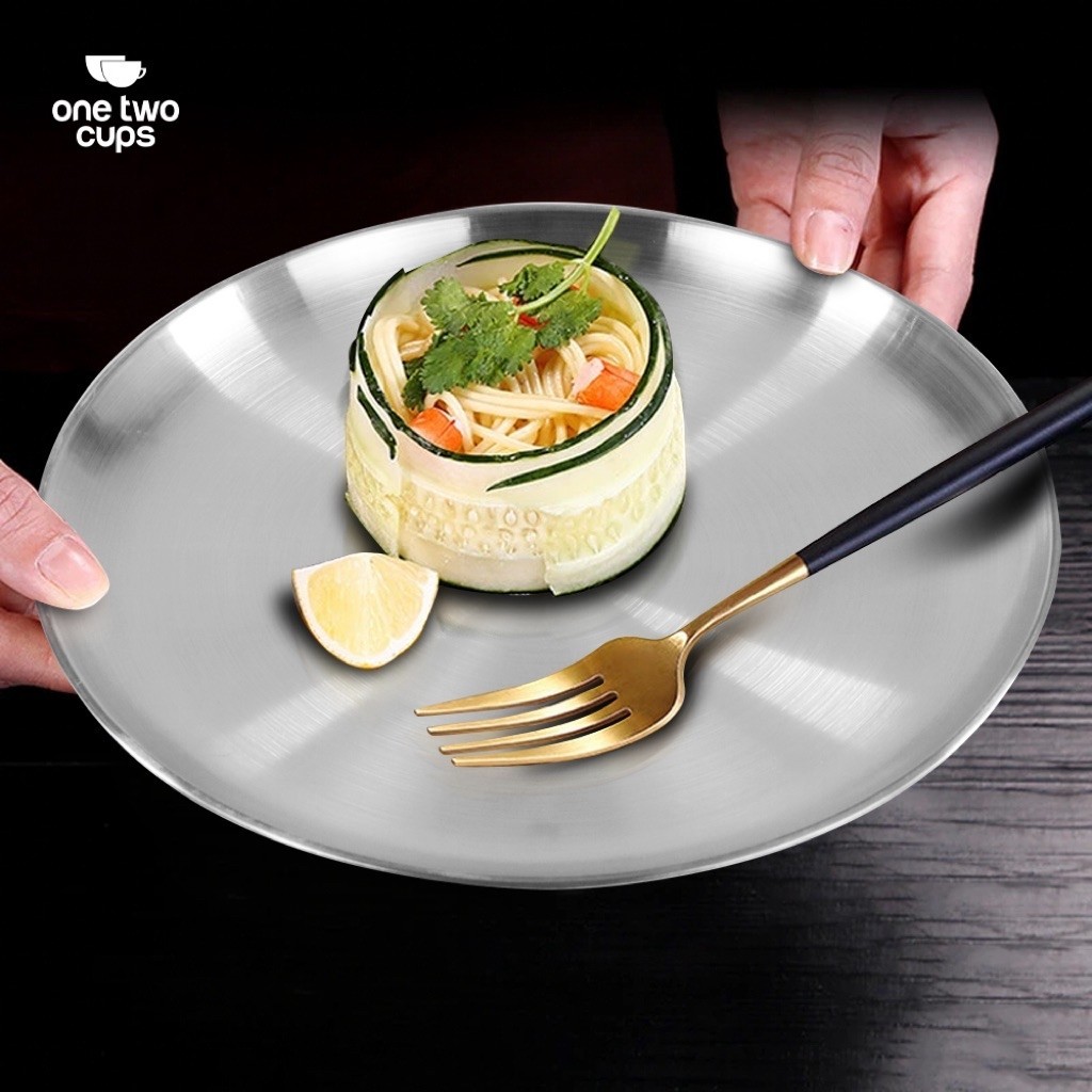 Piring Makan Model Korean Style-Piring Makan-Stainless