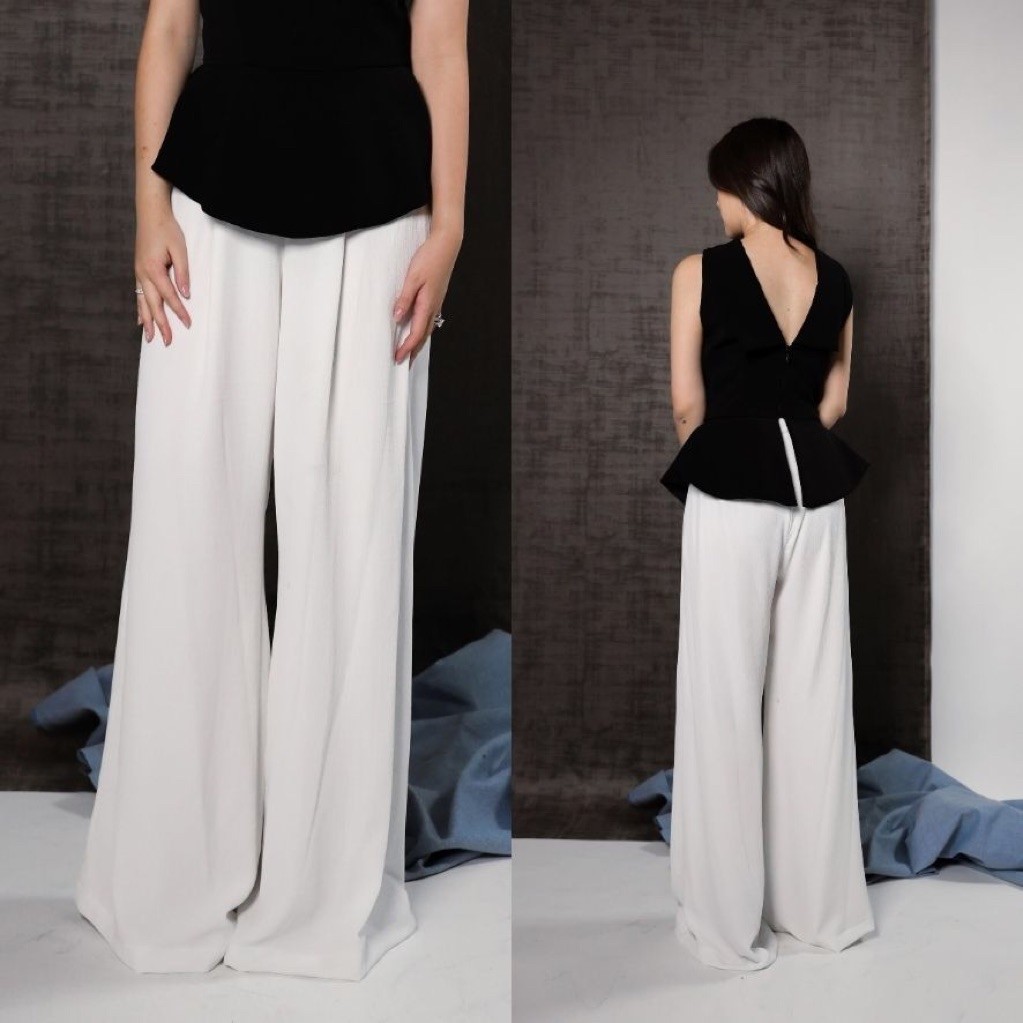 POISE24 - Zelia Pants [Crinkle Flowy Pants] [Celana Panjang Wanita] [Highwaist Wide Pants]