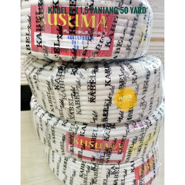 KABEL NYM 2 X1,5  KAWAT PANJANG 50 YARD/30YARD KABEL AUDIO/KABEL HYO SERABUT 50YARD
