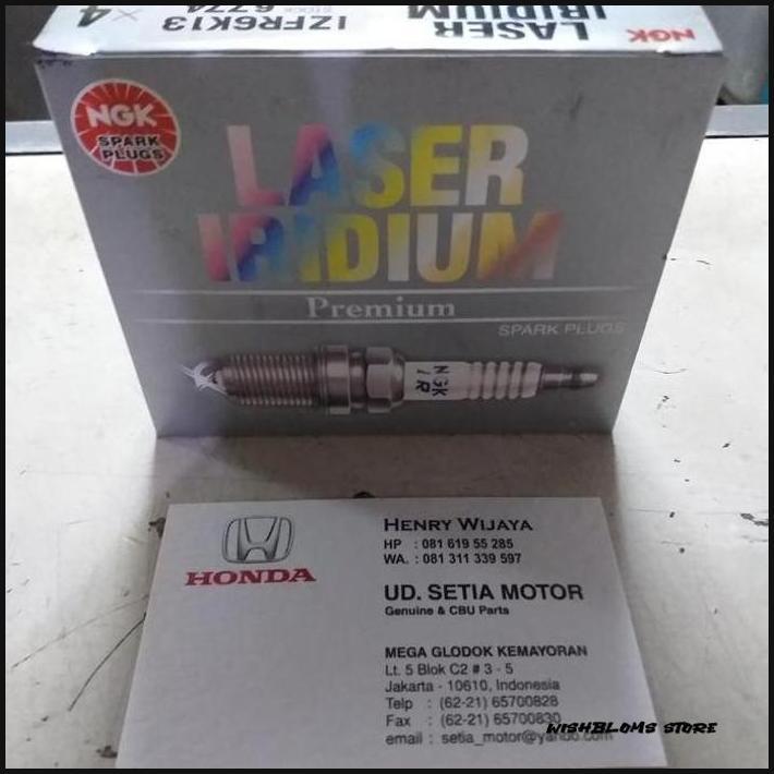 Busi Laser Iridium 1 Set Ngk Ori Honda Jazz 2008-2013 Freed 2009-2013 Terbaru