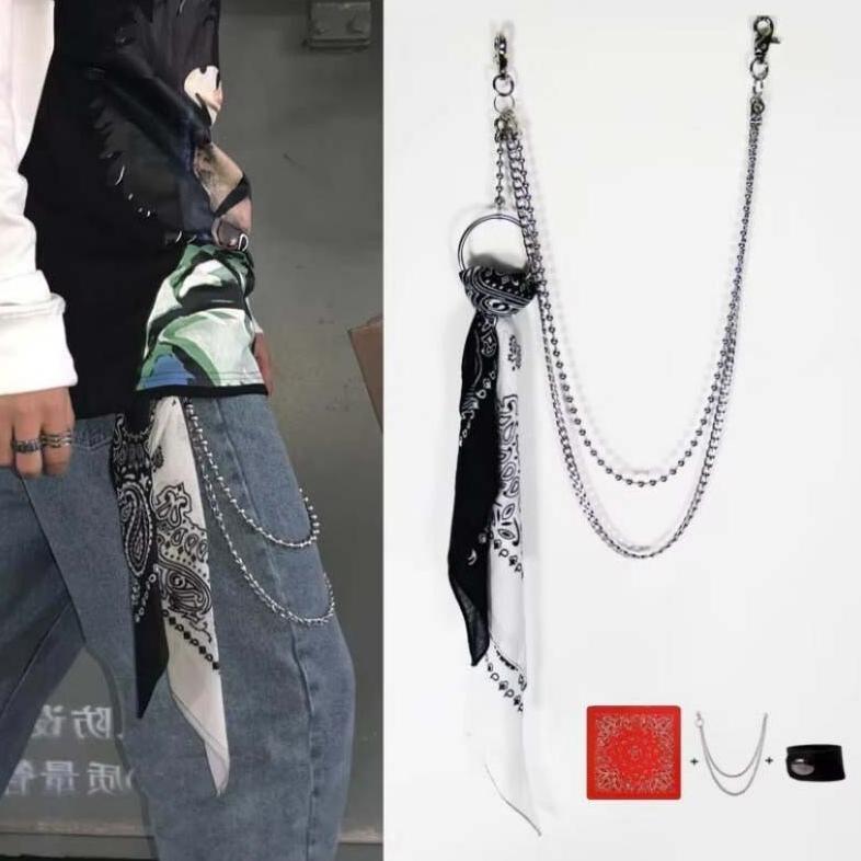 Aksesoris Denim Rantai Rante Celana Rantai Celana Punk Metalik Gaya Hip-hop