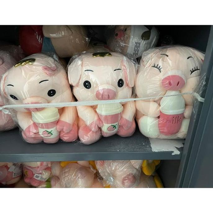 BONEKA Babi Crown Boneka Babi Boba 45cm Boneka Babi Bantal Babi OK