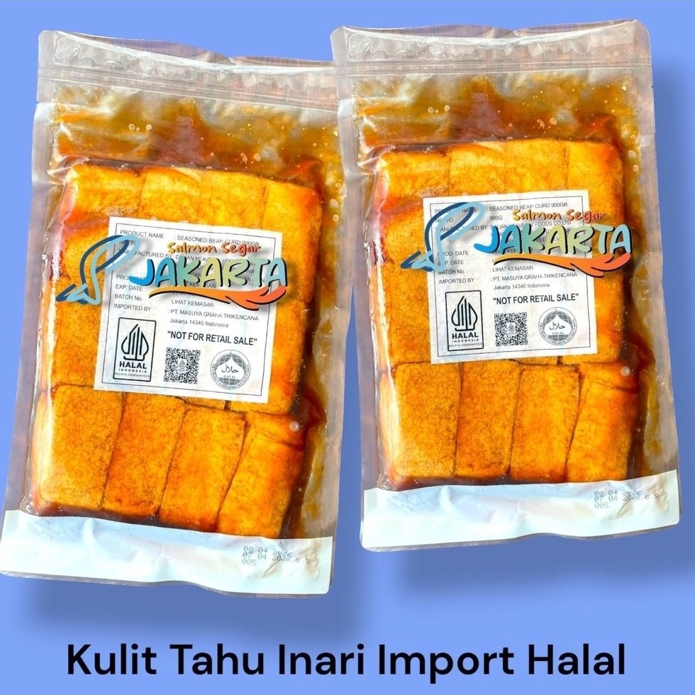 Inari Sushi- Kulit Tahu Import Jepang - Seasoned Beancurd HALAL - Sushi Inari Jepang