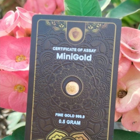 Logam Mulia Emas Mini Gold MiniGold Black Series New Reguler 0,5 gr 0.5 gram