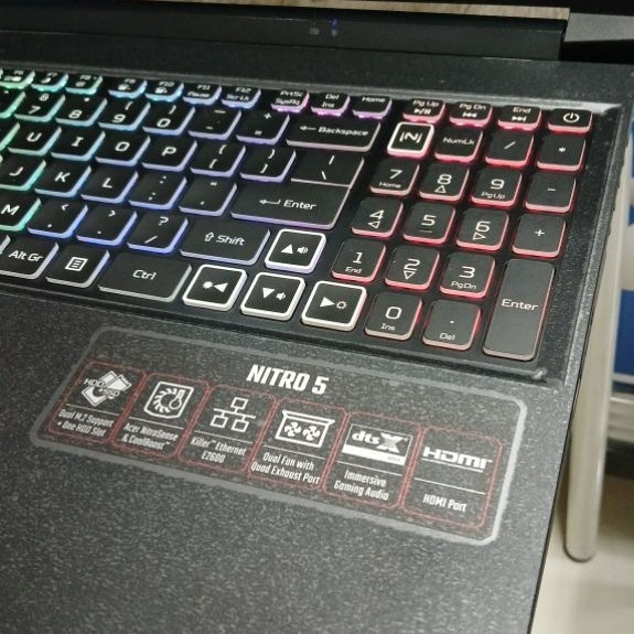 ACER NITRO 5 AN515-45 AMD RYZEN 7 5800H RTX 3060 RAM 16 SSD 512GB