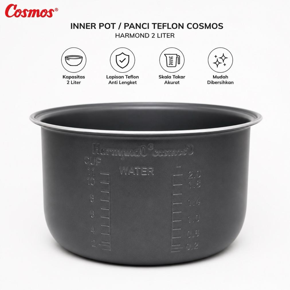 INNER POT/PANCI TEFLON COSMOS HARMOND 1,8-2Liter