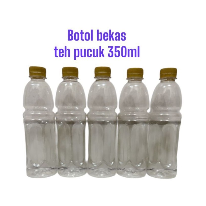 Botol bekas sprite,Coca-Cola,lautan dan teh pucuk bersih