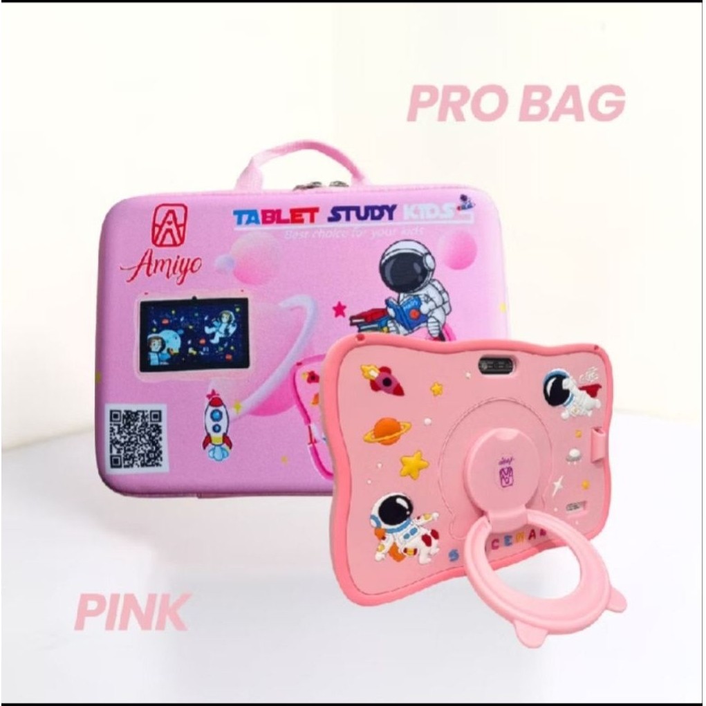 Amiyo Tab Study Kids A15PRO + TAS 8inchi Tablet Belajar dan Bermain Anak / Tablet Edukasi Anak