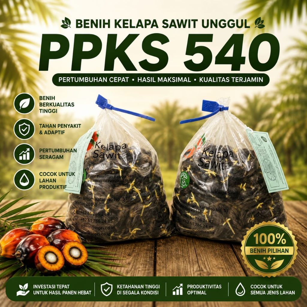 bibit kecambah sawit PPKS 540, 239, yangambi  berkualitas unggul