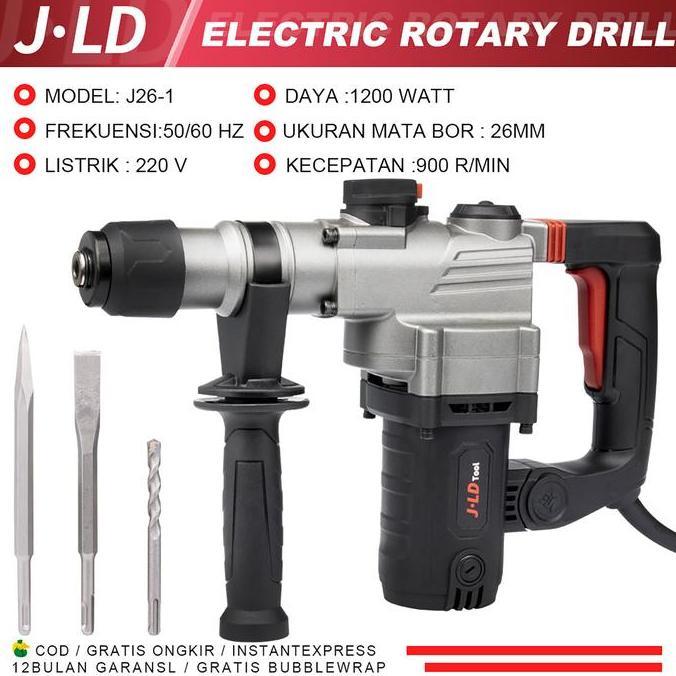 Asvirakash - JLD Mesin Bor Bobok Beton Rottary Hammer Drill 26-1 Rotary Hammer Mesin Bobok BETON TEM