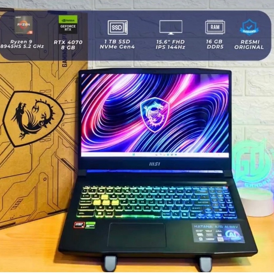 laptop acer msi bekas