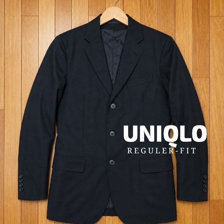 uniqlo blazer kanvas seperti baru slimfit uniqlo blazer second