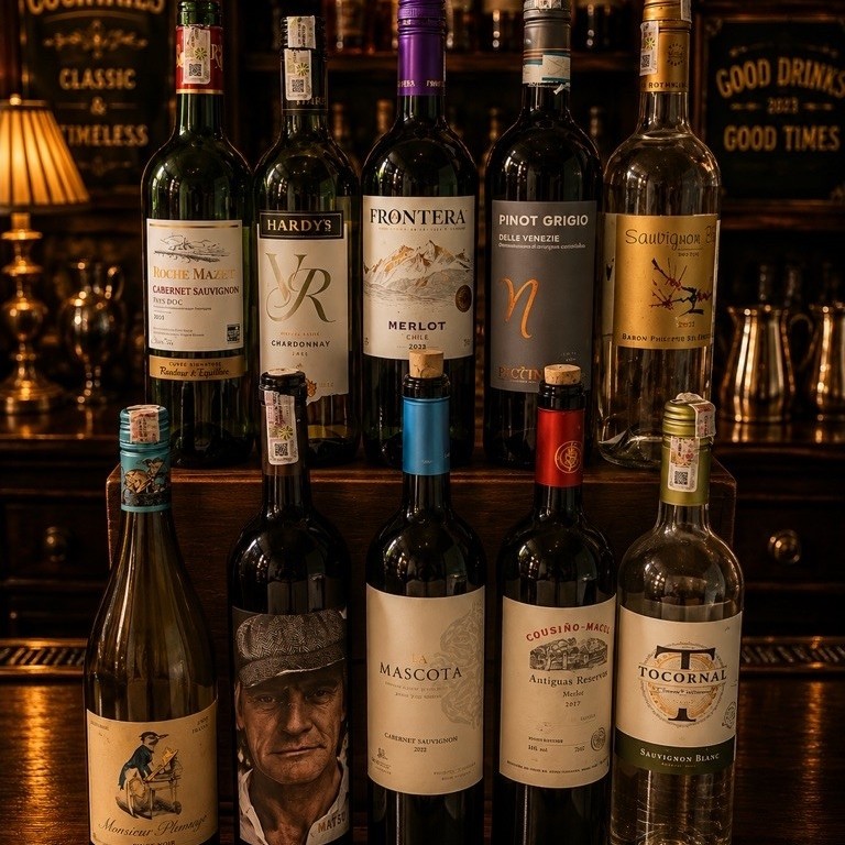 botol kosong wine
