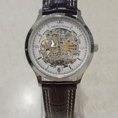 Jam tangan fashion pria Jaeger lecoultre automatic skeleton