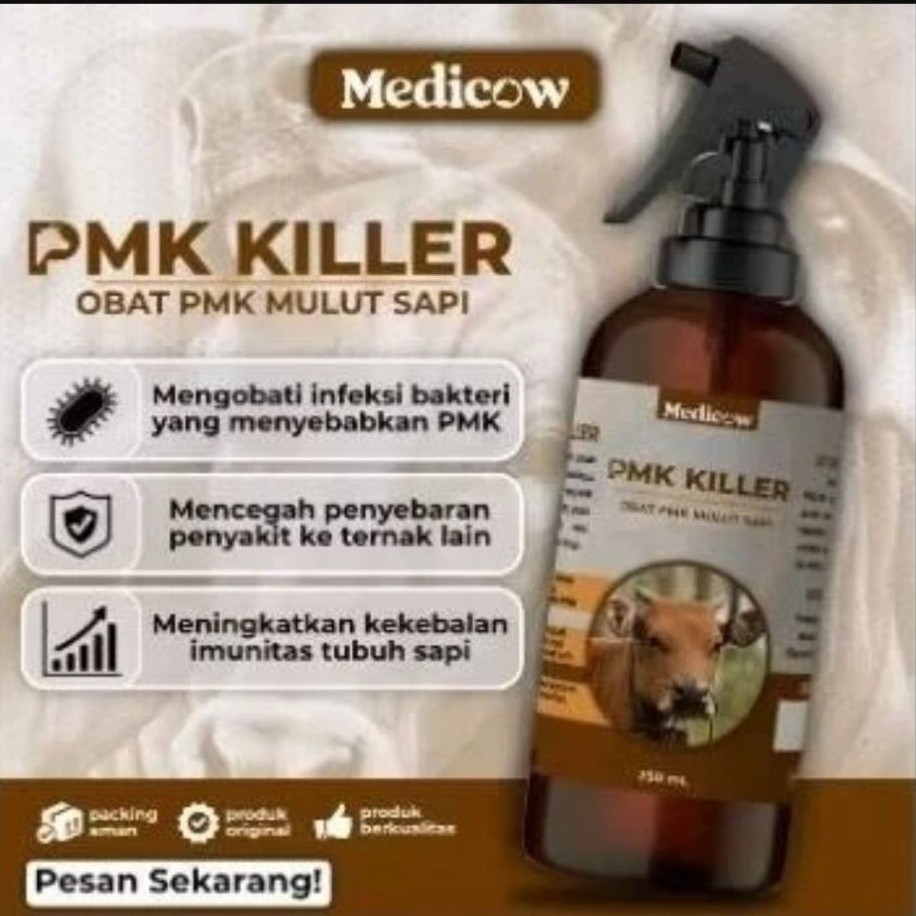 Medicow PMK Killer Obat Ampuh Atasi PMK pada Sapi, Obat Sariawan Sapi paling ampuh