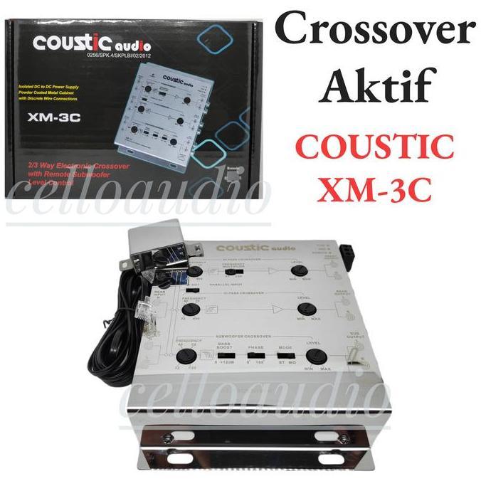 Crossover Aktif Coustic XM-3C 2/3 Way Crossover Audio Mobil XM 3C