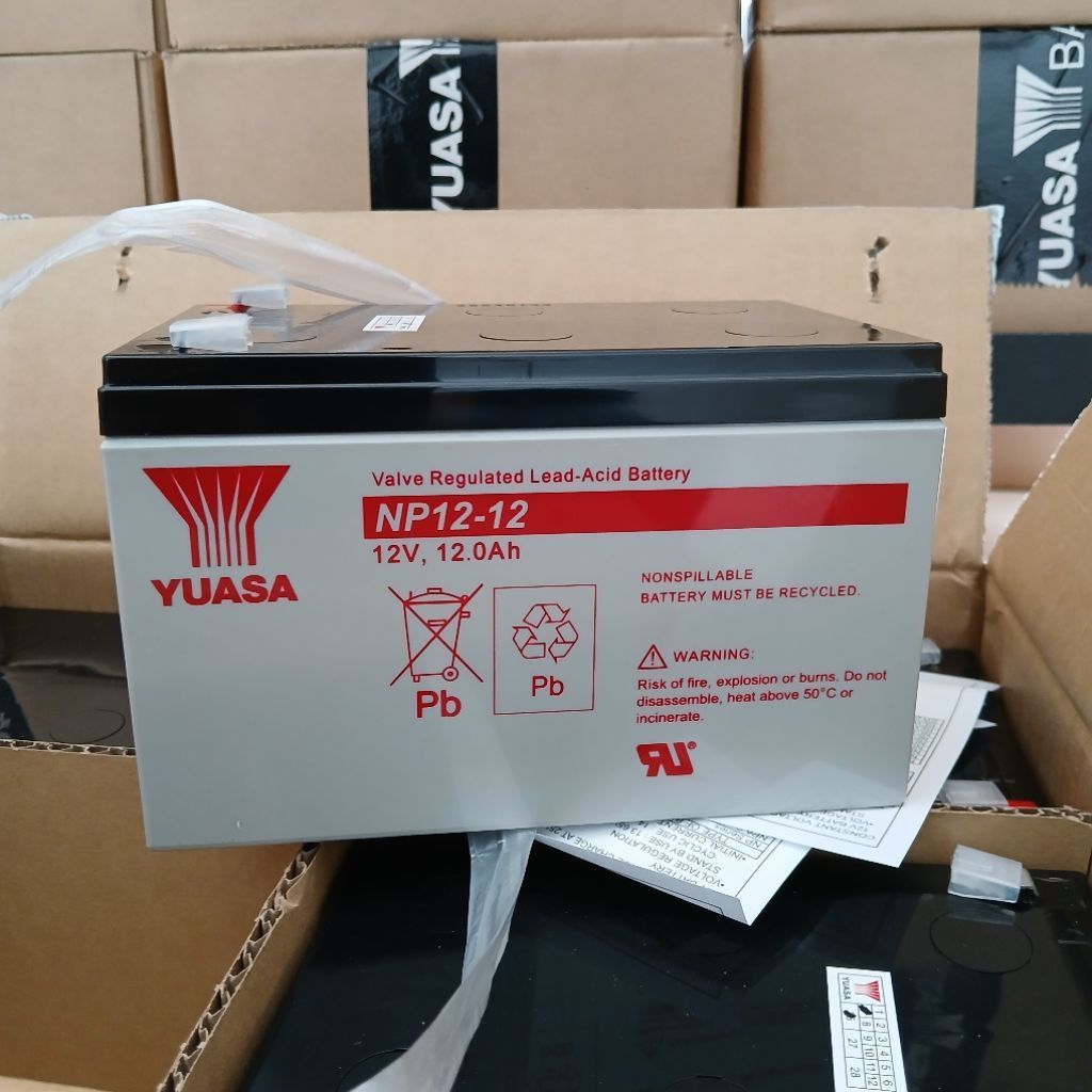 Baterai UPS, Aki UPS, Battery UPS YUASA NP12-12 12v 12ah Yuasa Original