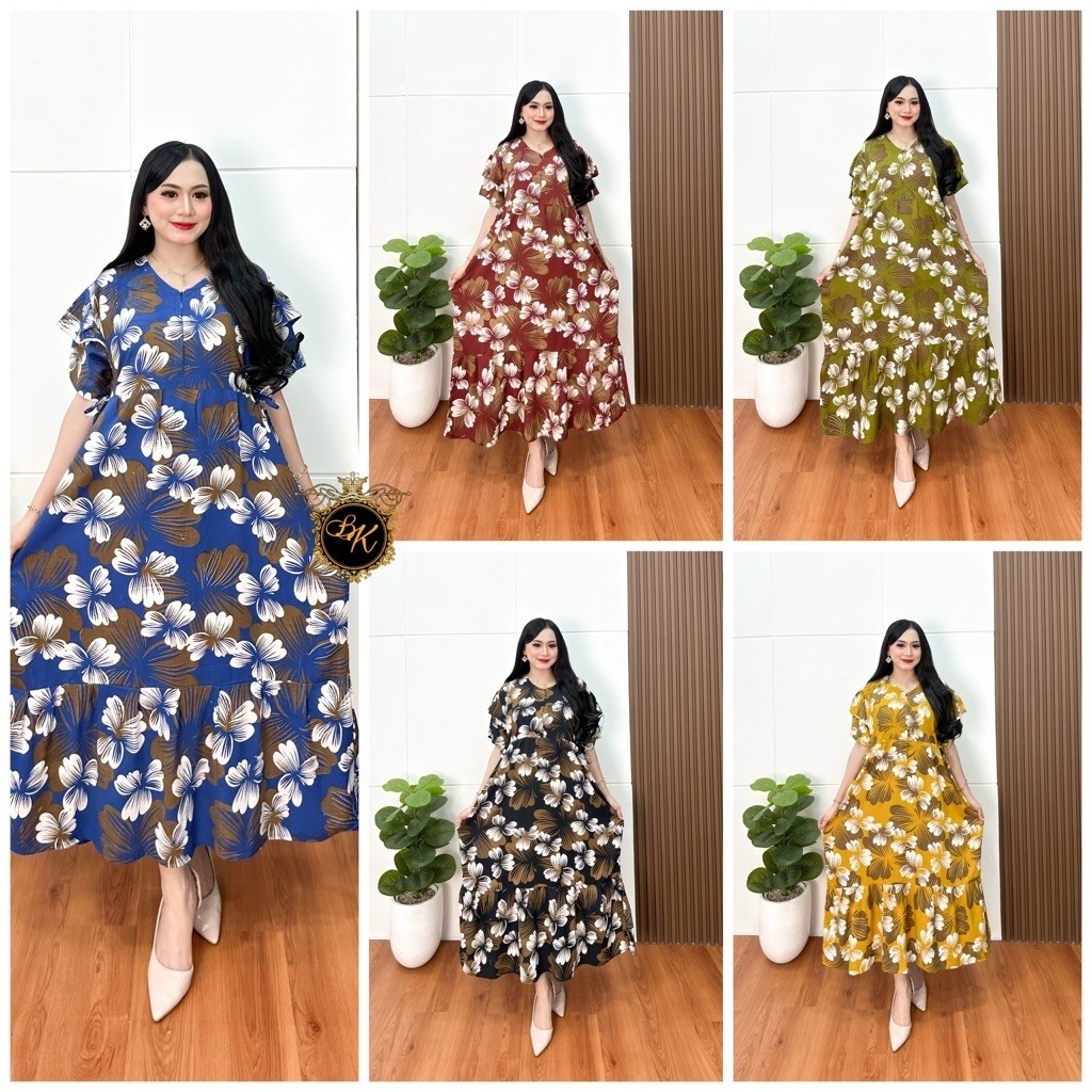 Daster Kanaya Terbaru| Dress Kanaya Jumbo| Daster Jumbo Ld 130| Daster Chihi Jumbo Ld 130| Daster Ju