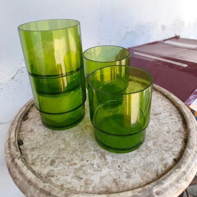Crystal Low Tumbler Tupperware/Gelas kristal tupperware