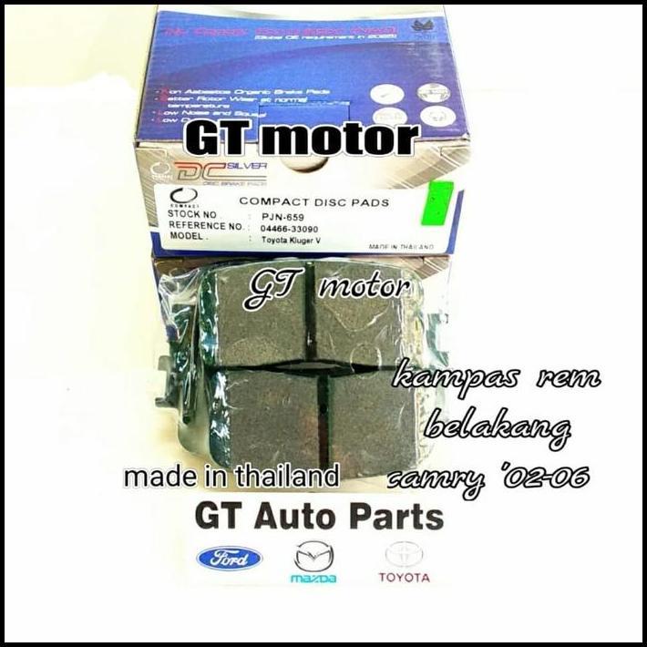 TERBARU PJN659 04466-33090 04466-33130 BRAKE PAD KAMPAS REM BELAKANG CAMRY 2001-2005 KLUGER 2002-UP 
