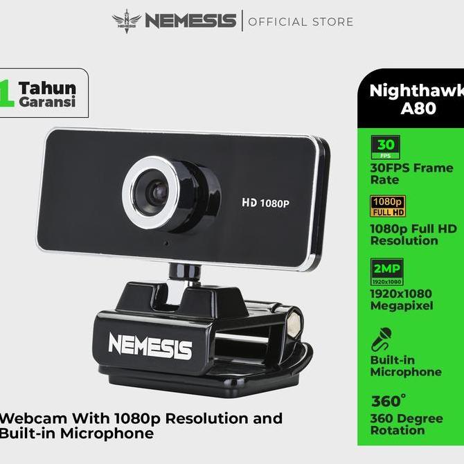 NEMESIS Nemesis A80 Night Hawk Streamer Webcam HD 1080P