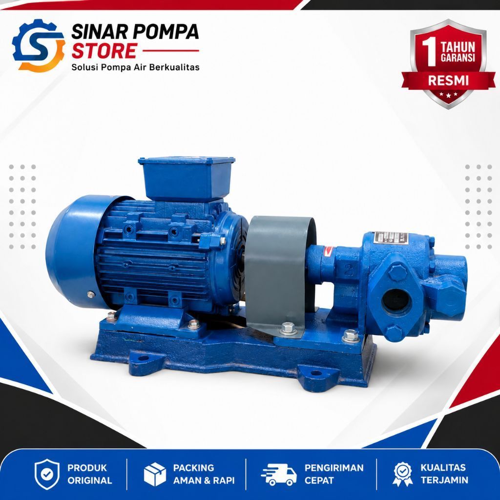 Pompa Oli Gear pump Type KCB 83.3liter/menit 2.2kw 3PH