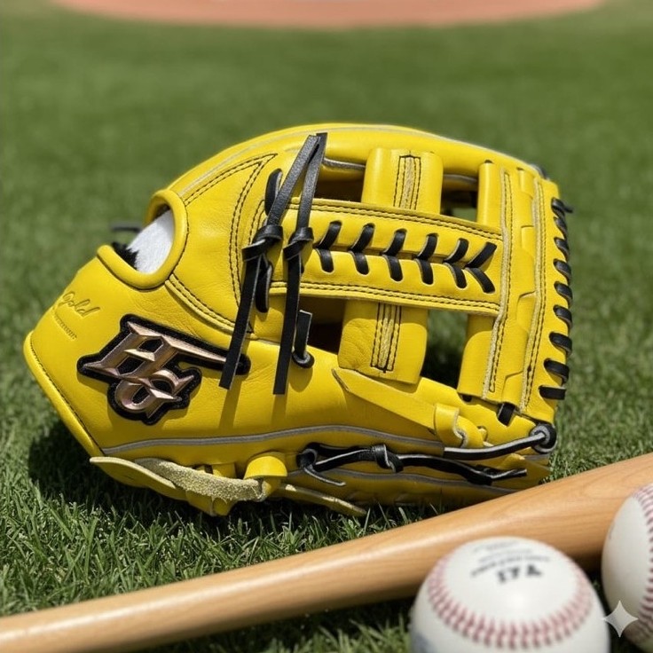 glove baseball softball yellow