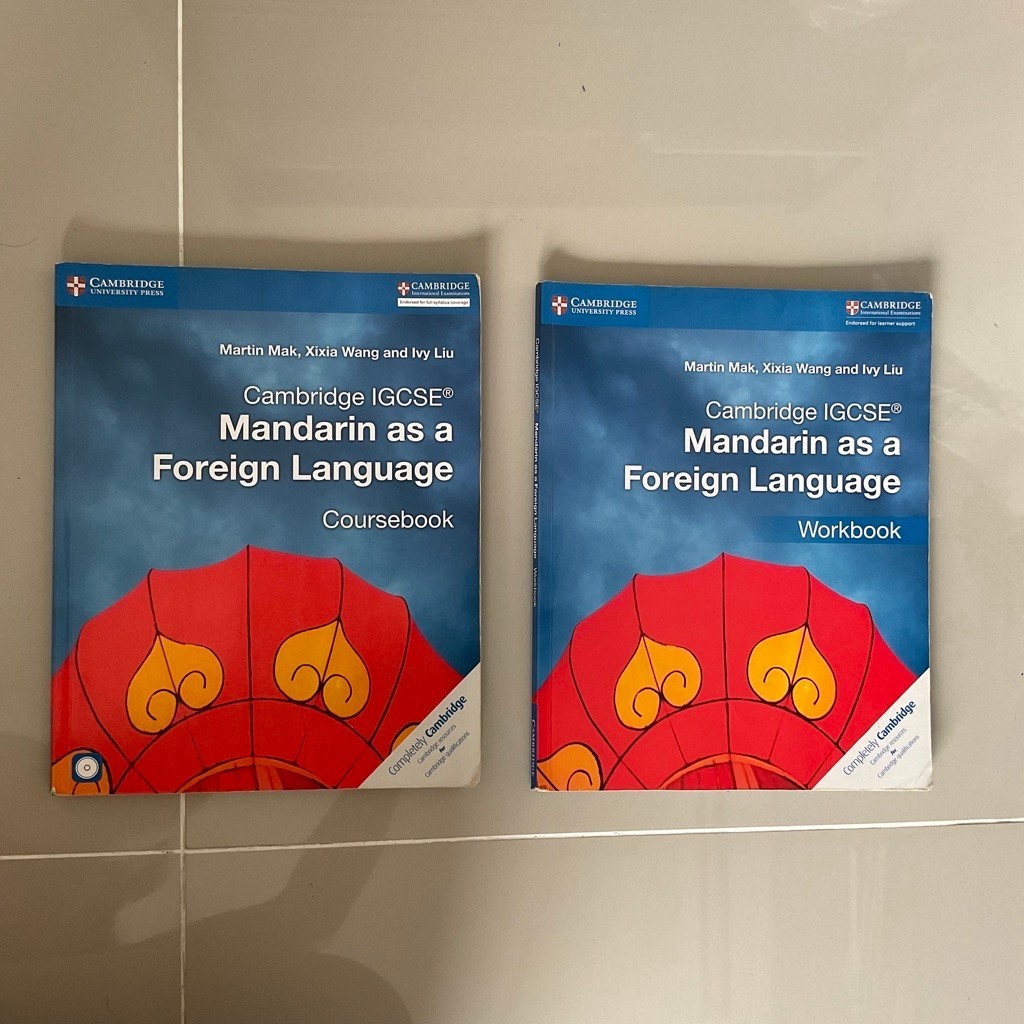 Mandarin as a Foreign Language Textbook + Workbook Cambridge IGCSE Book Preloved | prelovedrop.id