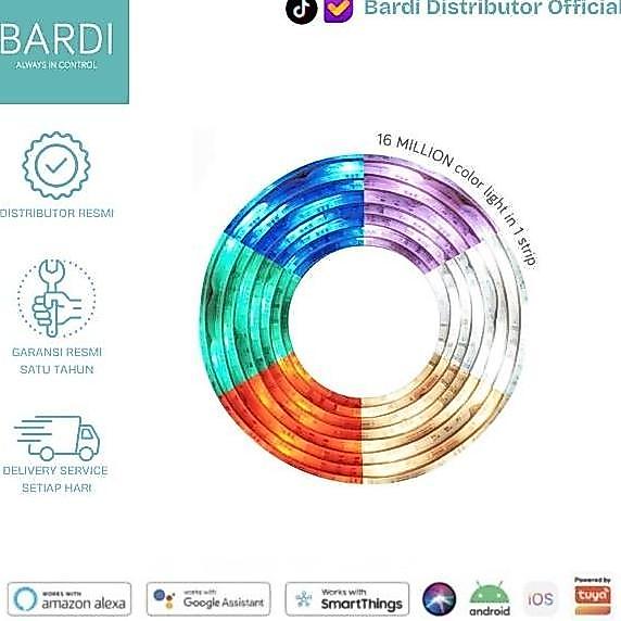 Licx- Bardi Smart Led Strip M Rgbww - Lampu Led Strip Pintar