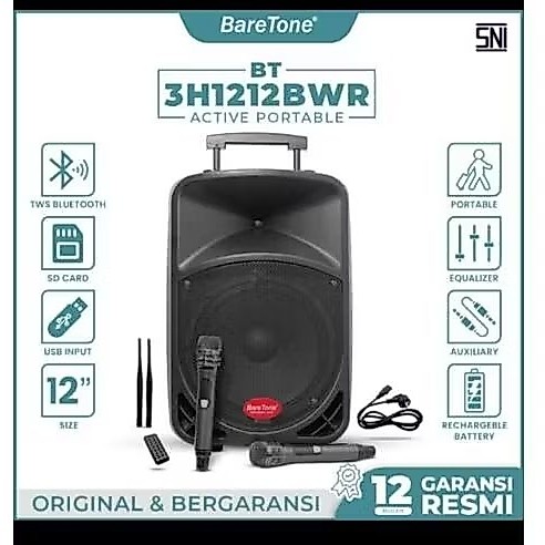 BARETONE AMPLI WIRELESS MAX 1212BWR