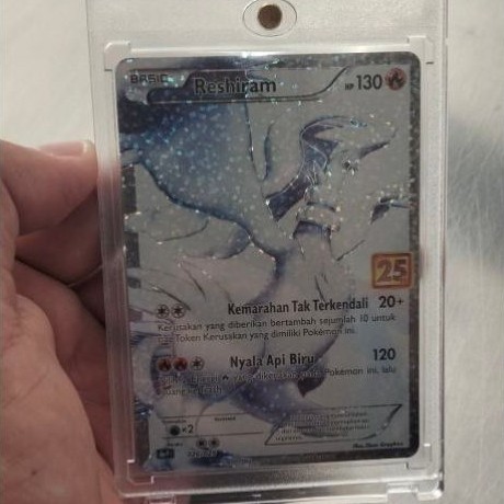 kartu pokemon Reshiram 25th Anniversary (Indonesia)original