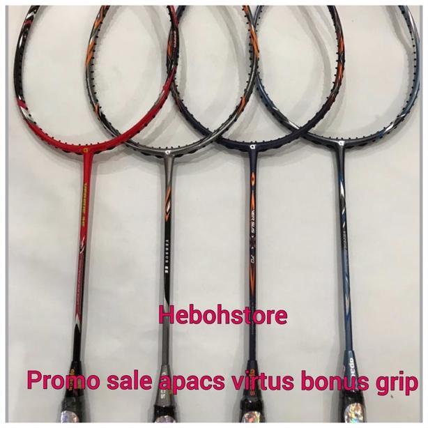 Raket Badminton APACS VERSUS 55/70 Bonus Senar YONEX BG66 Original Sale