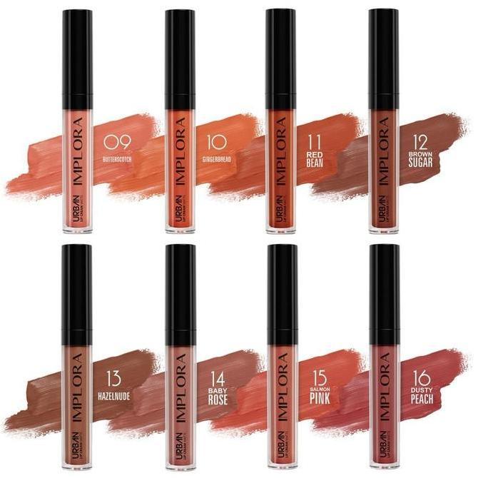 Liplip- Implora Urban Lip Cream Matte Lip Velvet Lipcream Lipstick Lipstik Gloss