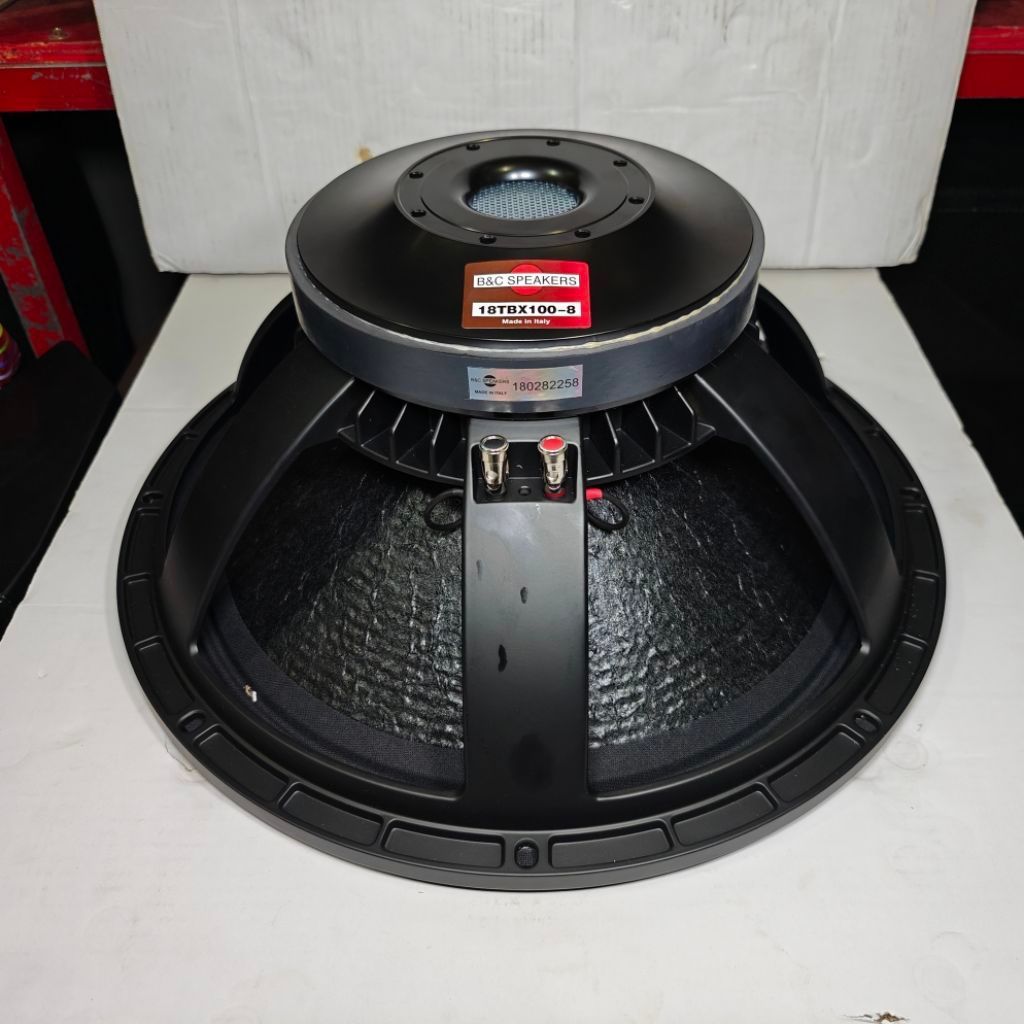 Gratis Paking Kayu-Speaker Komponen 18Inch BNC | B&C 18TBX100-8,Lowsub/Subwoofer, Coating Kulit Jeru