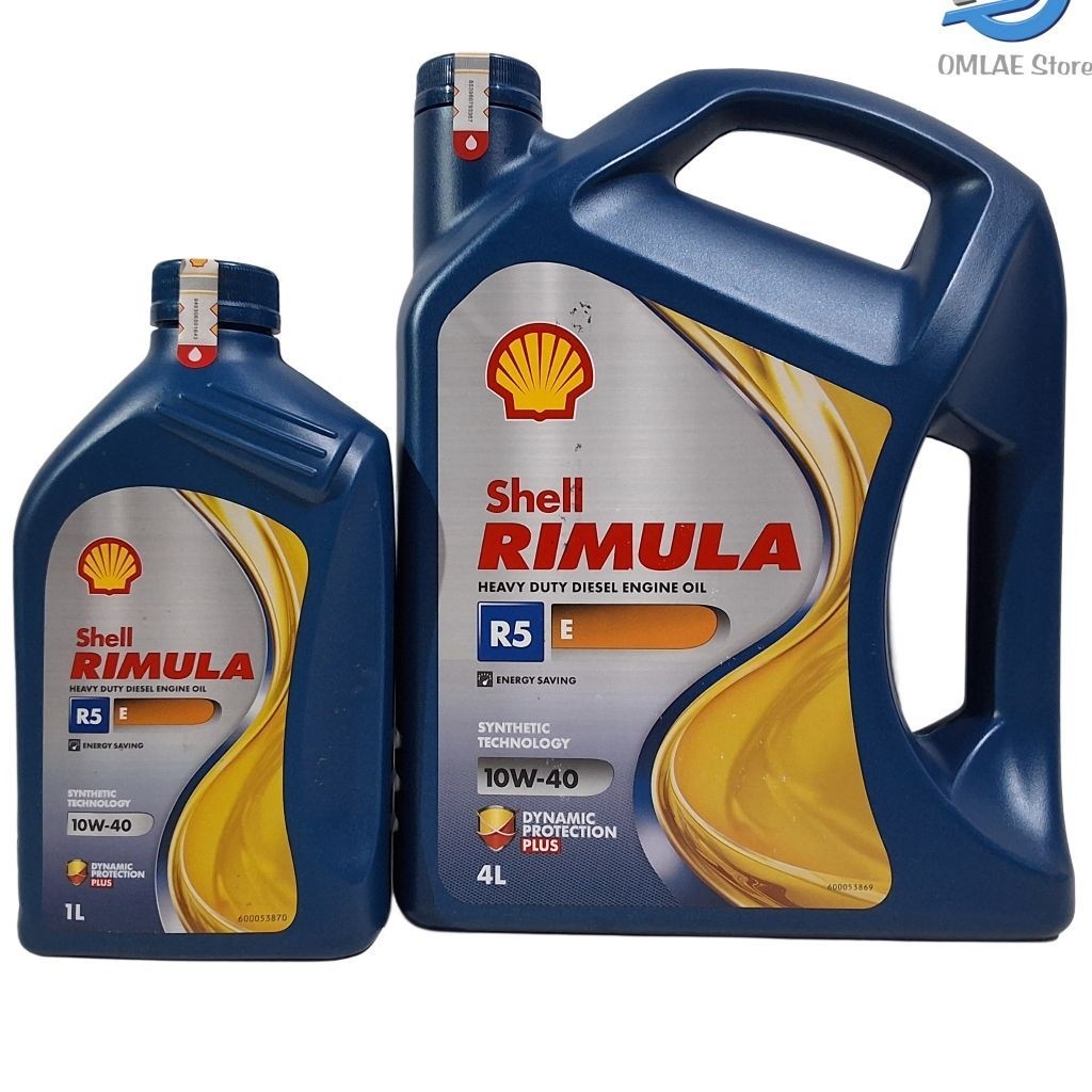 Oli Shell Rimula R5 E 10W-40 Diesel Oli Mesin Mobil Diesel 1.Liter  / 4.Liter