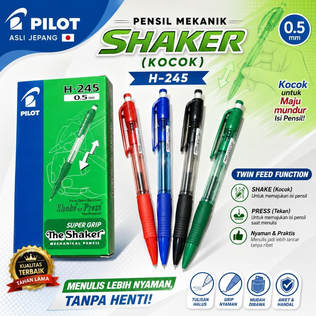 Pensil Mekanik Pilot Shaker ( Kocok )