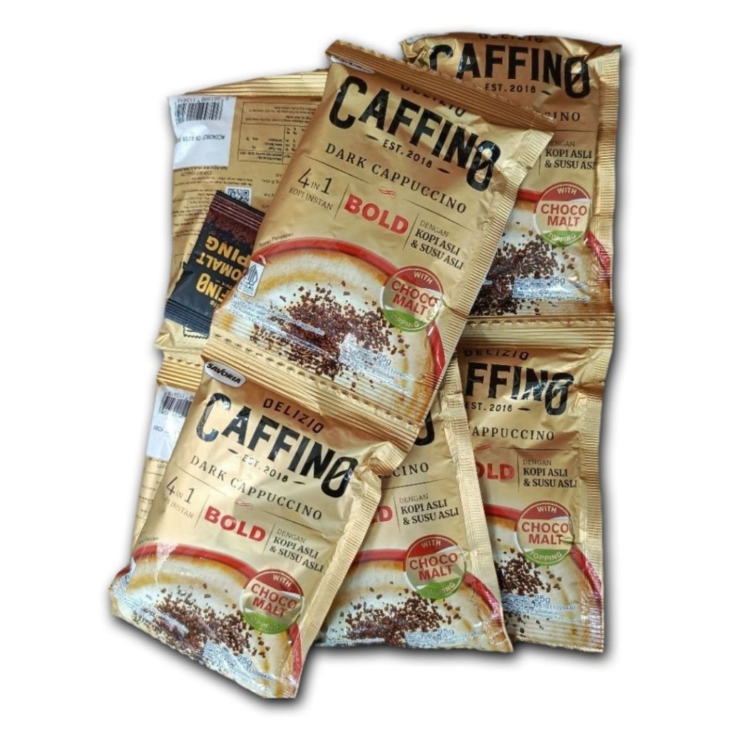 Caffino Bold Dark Cappuccino Sachet (1 renceng/10 sachet)