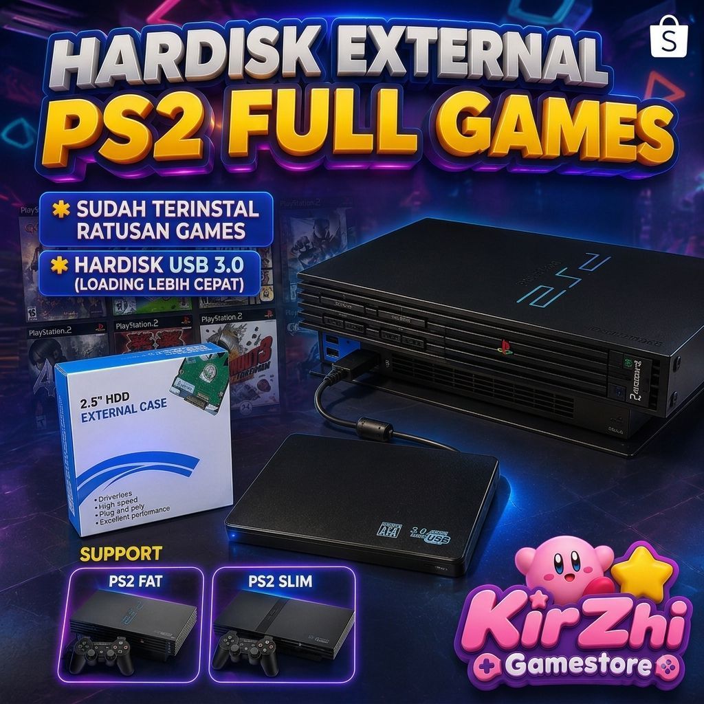 Hardisk external ps2 320GB 250GB 160GB 120GB hdd External PS2 matrix