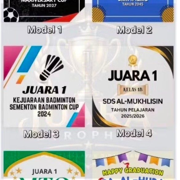 CUSTOM STIKER PIALA