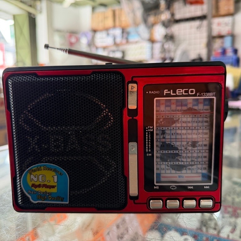 Radio + Speaker Bluetooth FLECO 1337/1338. USB. Bisa Charge, Bisa Baterai