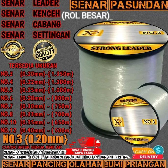 SENAR PANCING KENCEH X5 PASUNDAN ANTI KRITING KECIL SUPER KUAT PASUNDAN FISHING LINE