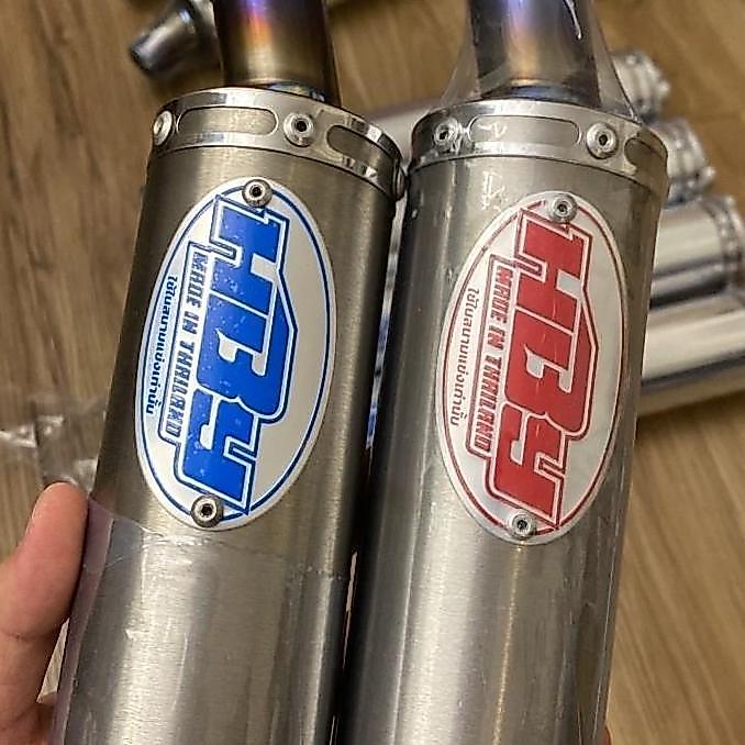 '' KNALPOT SILENCER SLENCER SLENSER HBY TITANIUM HBY CARBON TITANIUM ORIGINAL HBY THAILAND *