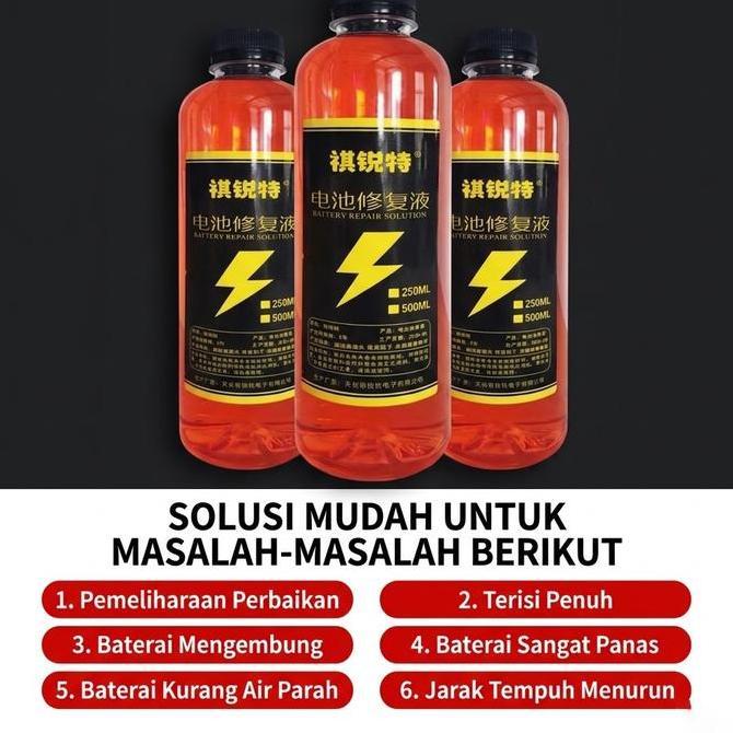 Auto- 500Ml Baterai Aki Motor Air Cairan Aki Kering Cairan Aki Perbaikan Aki Jual Cairan Elektrolit 