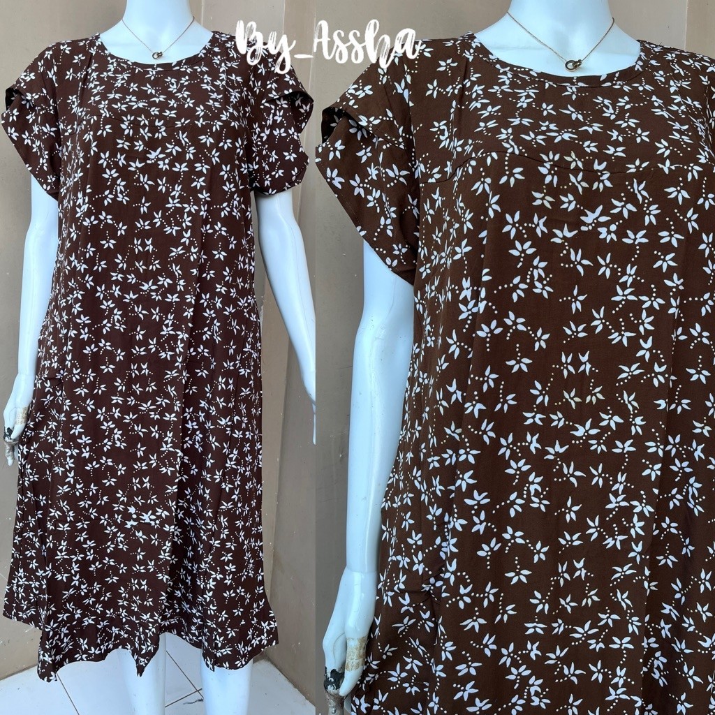 Daster Batik Qonita Pekalongan Ld 115cm Pb 110cm Rosmalia Saku