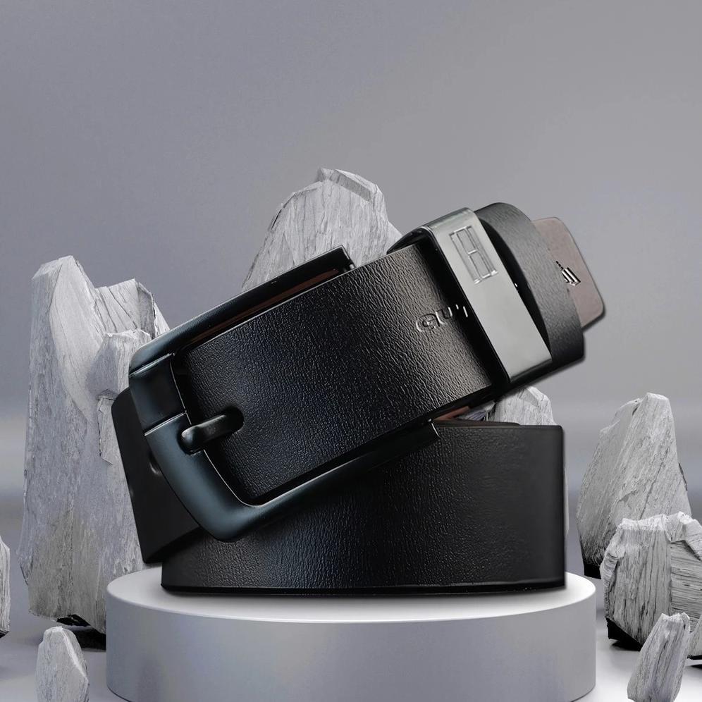 Guteninc Ikat Pinggang Pria Brushed Belt Leather