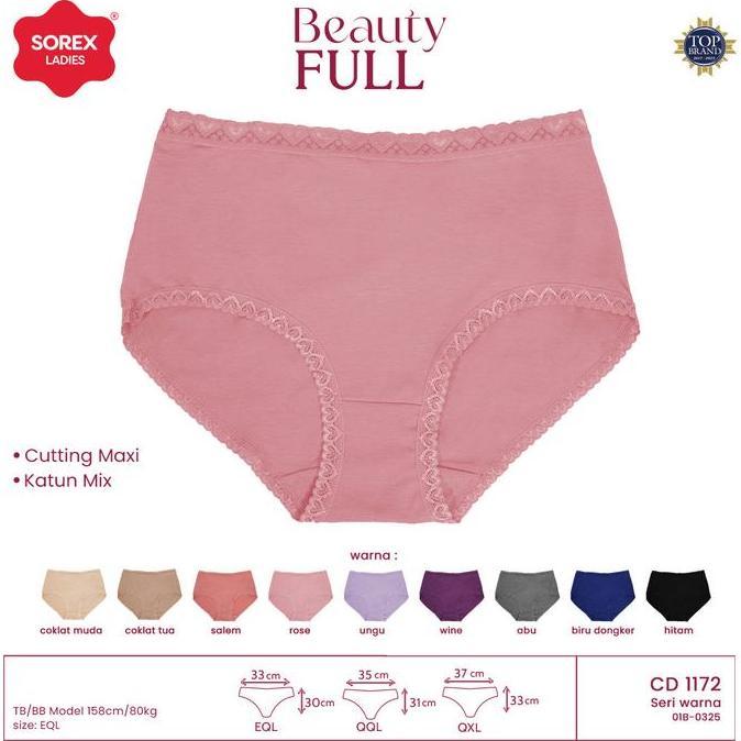 Good- Sorex (3 Pc, 6 Pc, 12 Pc) Cd/Celana Dalam Nita 1170 Mini Dan 1172 Maxi Lace & Love Renda Canti